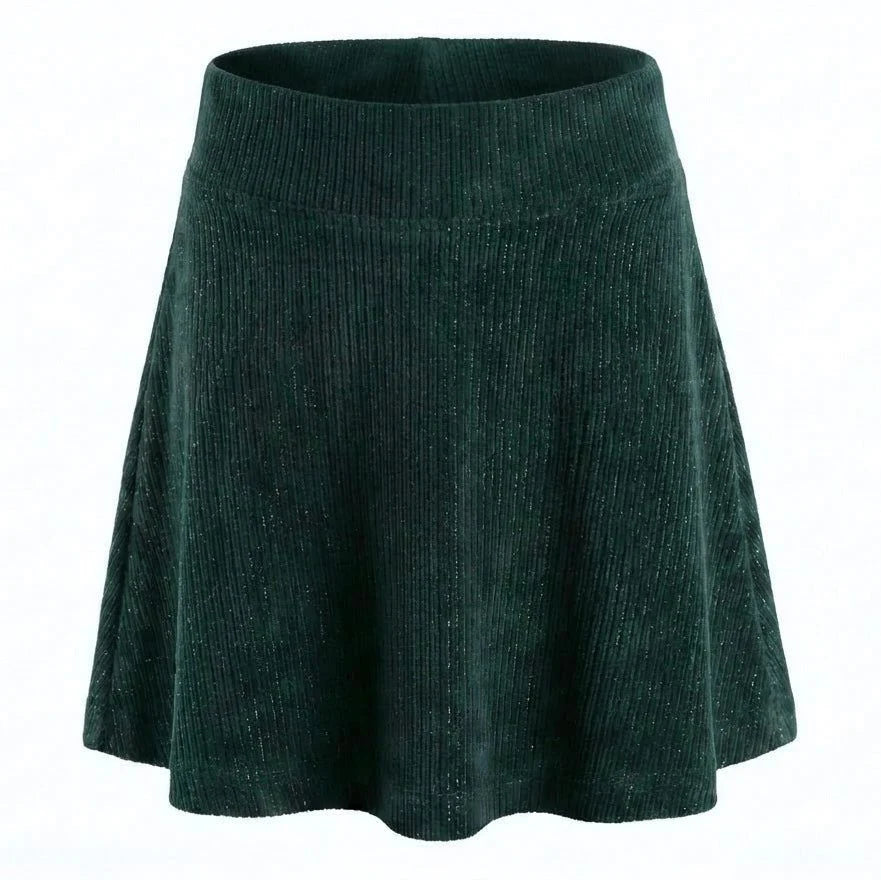 Dark Green Velour Skirt