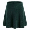 Dark Green Velour Skirt