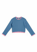 Daydreams Sweater Top - Blue Heaven by Finding Foxtale