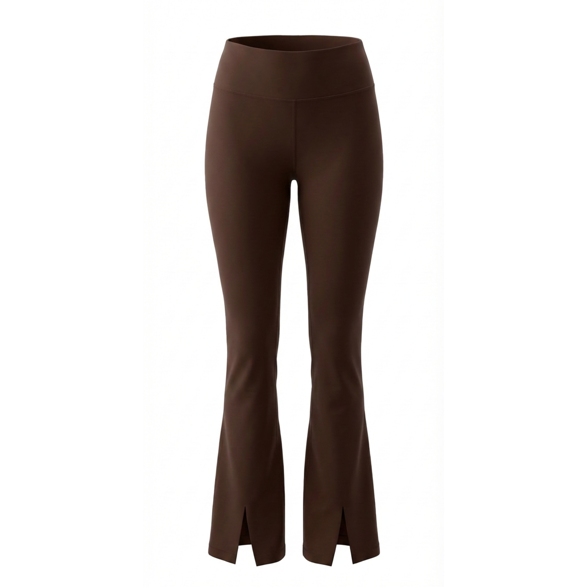 Adele Split Flare Leggings Brown
