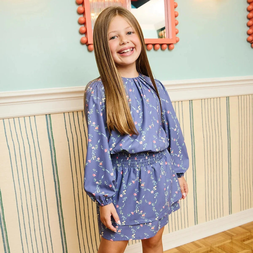 Ruby Dress Navy Vine