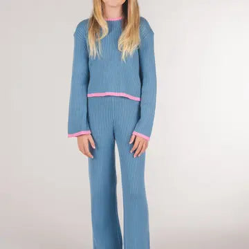 Daydreams Sweater Top - Blue Heaven