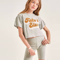 Take it Slow Graphic Tee - Heather Grey by Good Girl