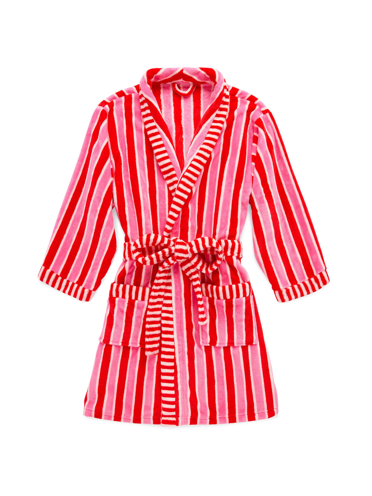 Holly Stripe Robe - Red by Shiraleah