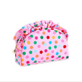 Polka Dot Large Ruffle Zip Pouch - Multi by Shiraleah