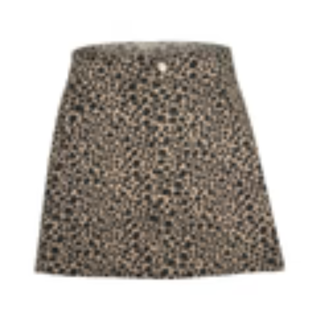 Tan Leopard Skirt