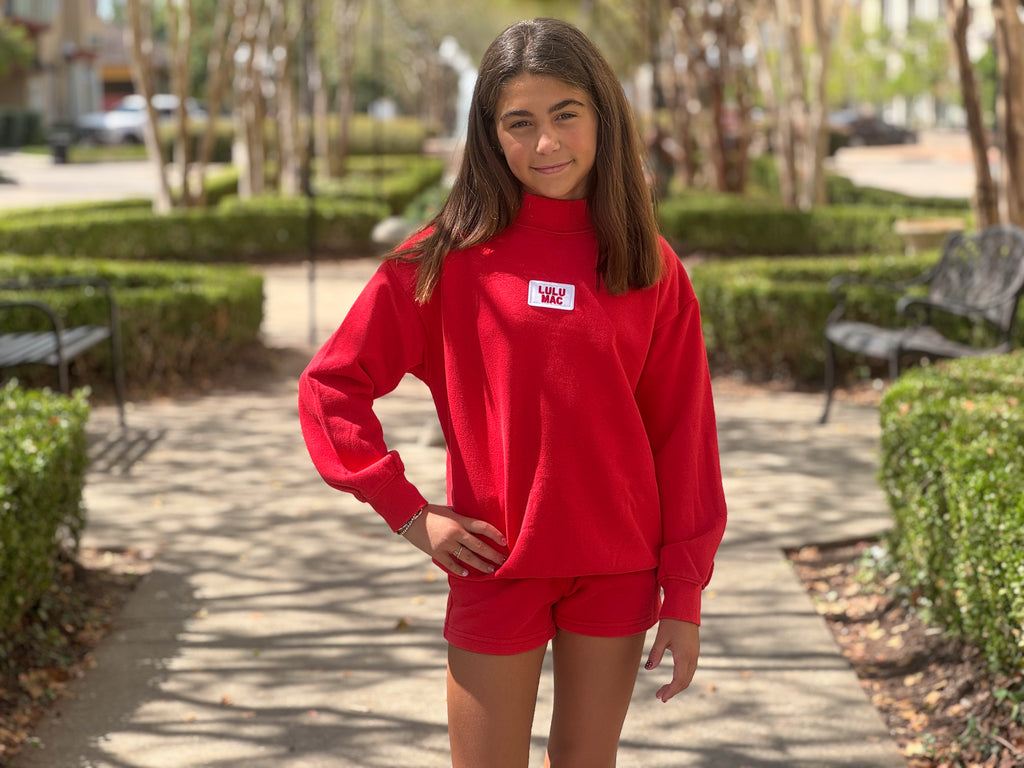 Terry Cloth Shorts - Red