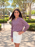 Violet Fleur Top