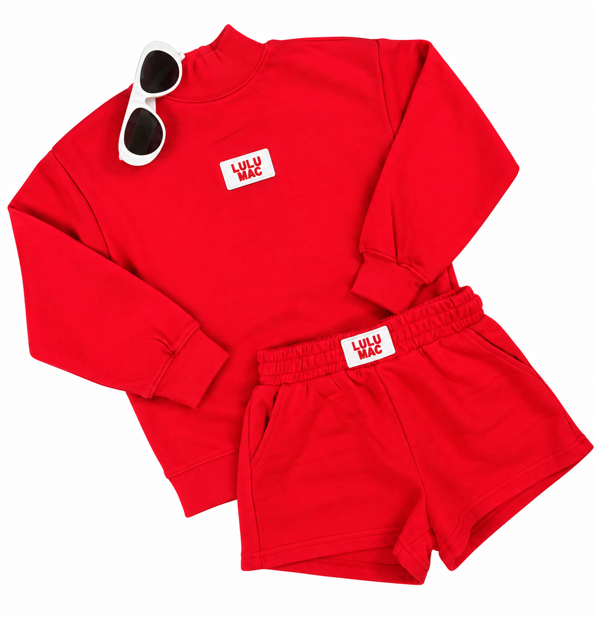 LS Terry Cloth Top - Red