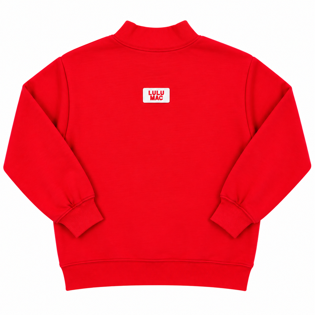 LS Terry Cloth Top - Red