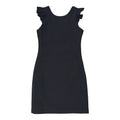 Black Textured Ruffle Dress - 8y