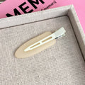 Colorful Jelly Hair Clips for Women - Cute Matte Duckbill Clips - A