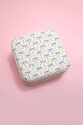 DESIGNED JEWELRY ORGANIZER TRAVEL BOX CASE - Bow Off White by JOSSLYN by wall to wall