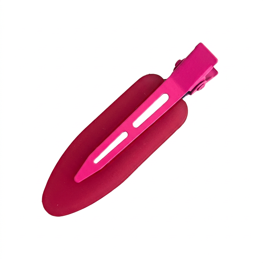 Hot pink jelly hair clip
