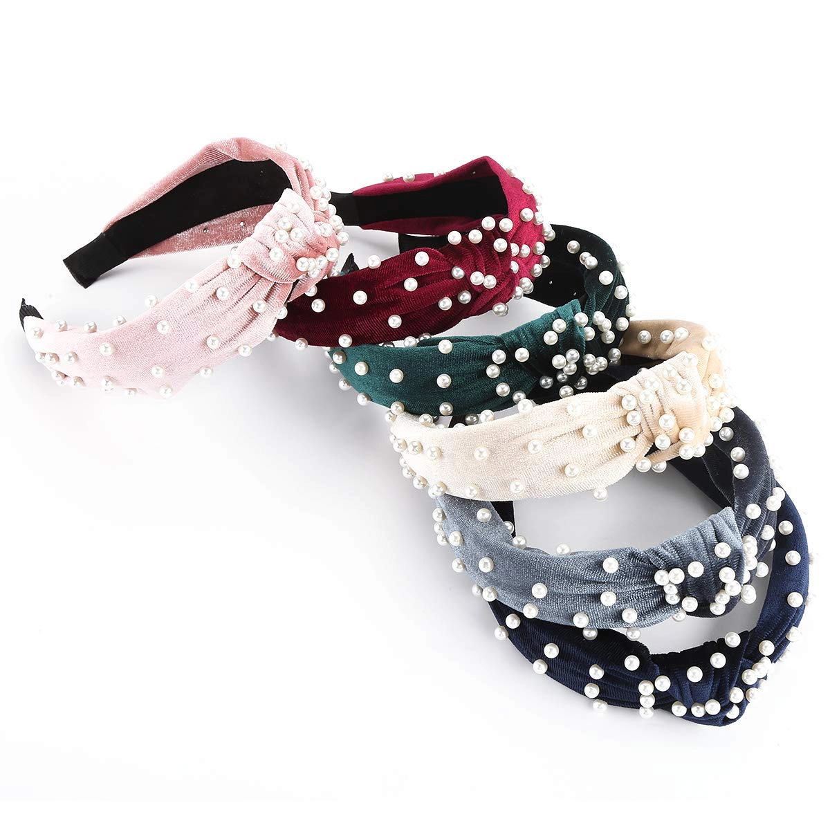 Berry Pearl Knot Headband