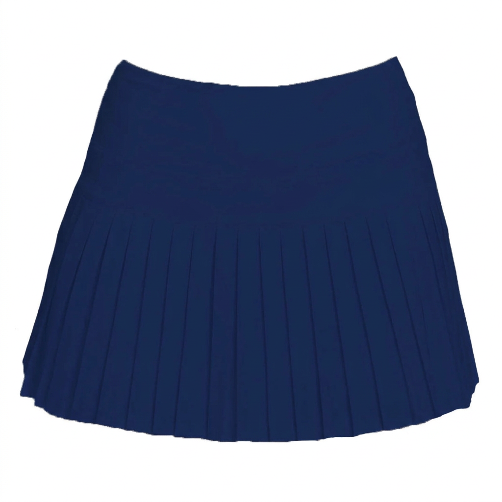 Mini Pleated Skort in Solid Navy