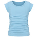 Ruched Top Solid Light Blue