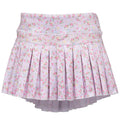 Pretty in Pink Flowers Mini Pleated Skort