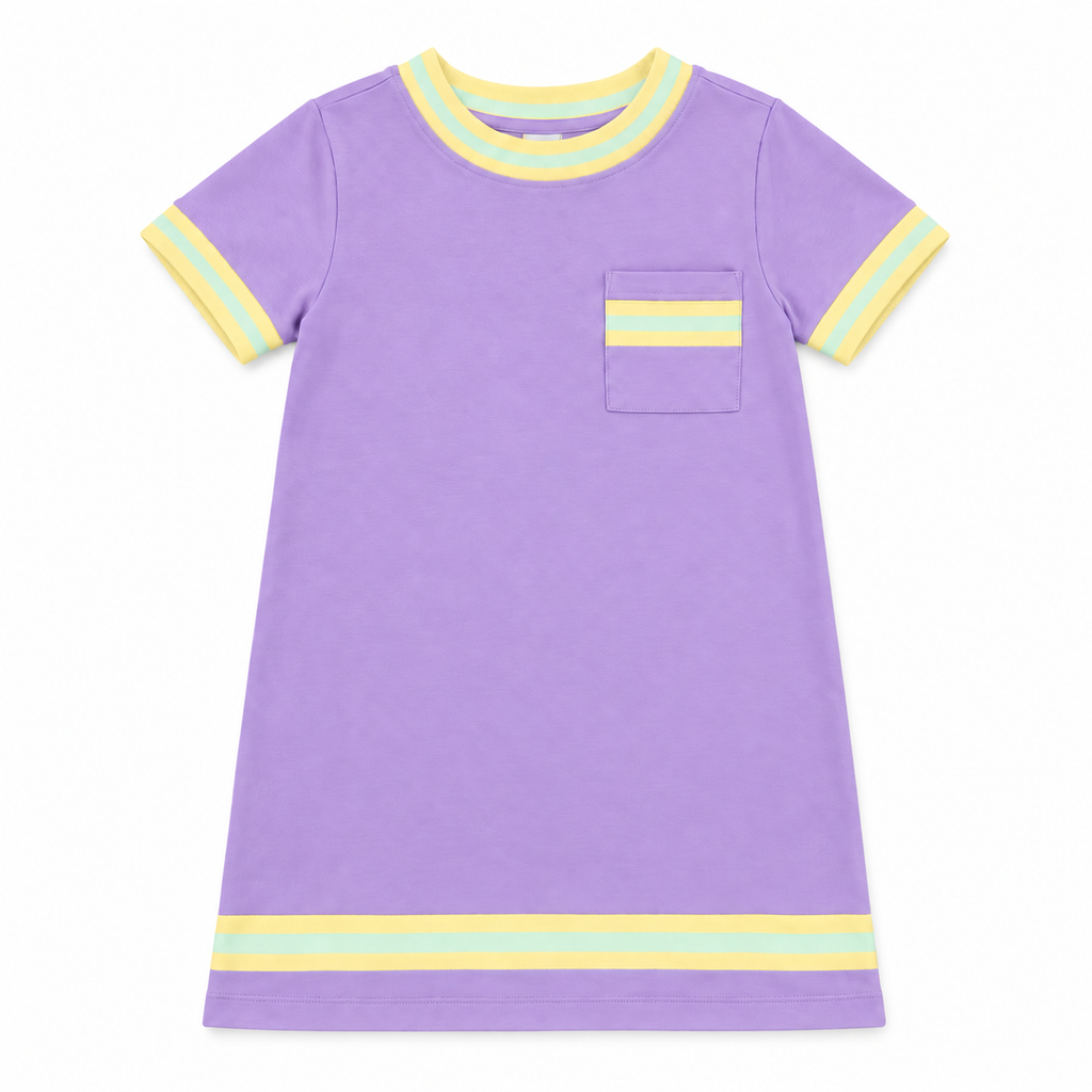 Game Day Lavender & Butter Yellow Dress