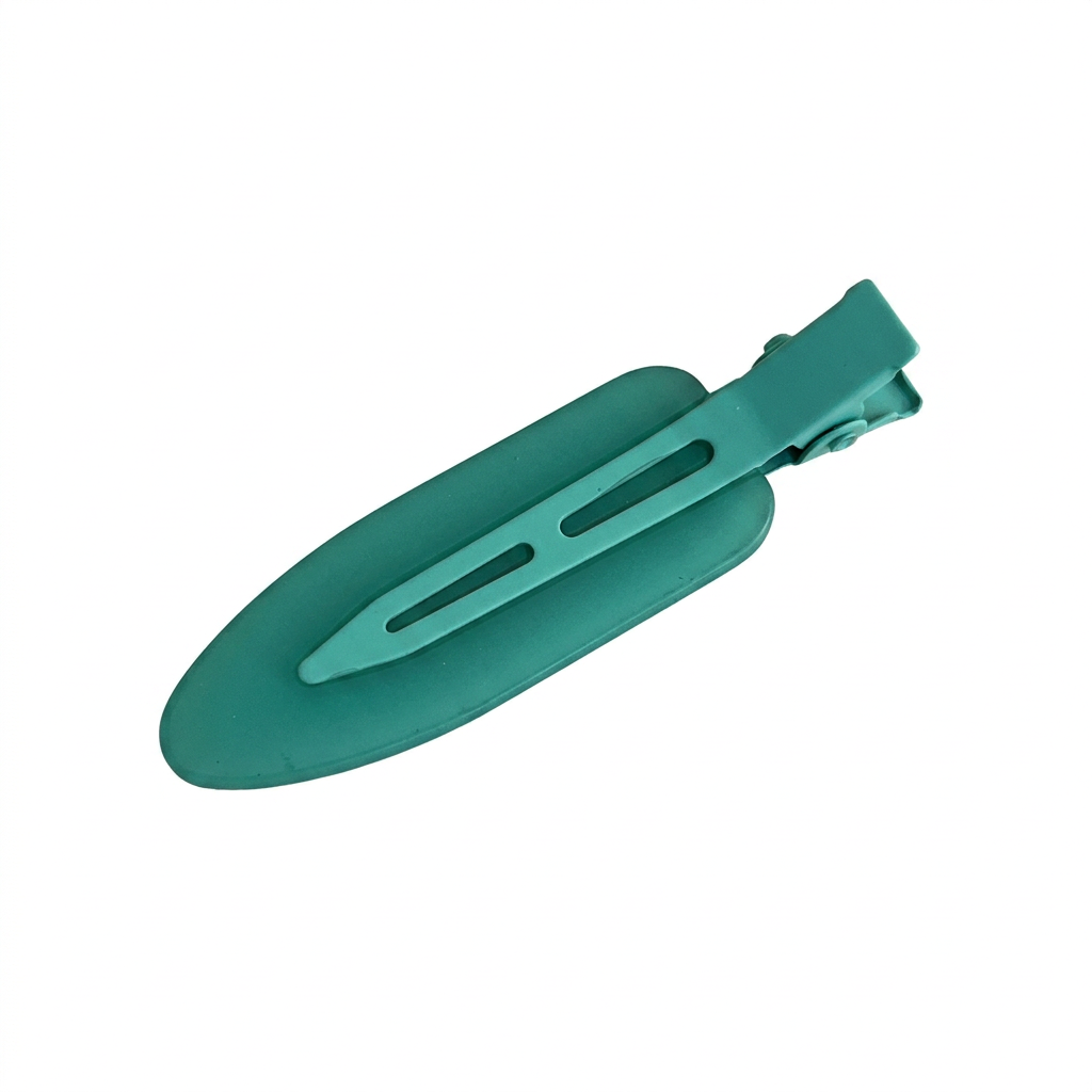 Teal jelly hair clip