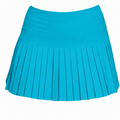 Mini Pleated Skort in Solid Turquoise