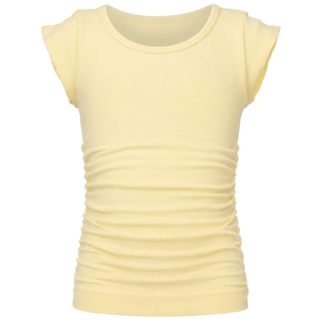 Ruched Top Solid Yellow